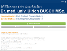 Tablet Screenshot of busch-doktor.at